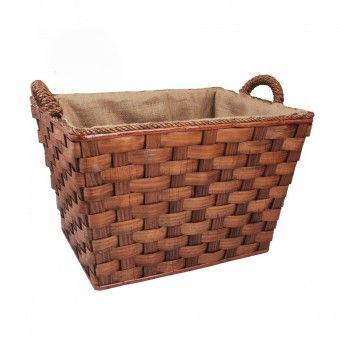 Cesto para Lenha Madeira 49x39x38cm Cesto para Lenha Madeira 49x39x38cm