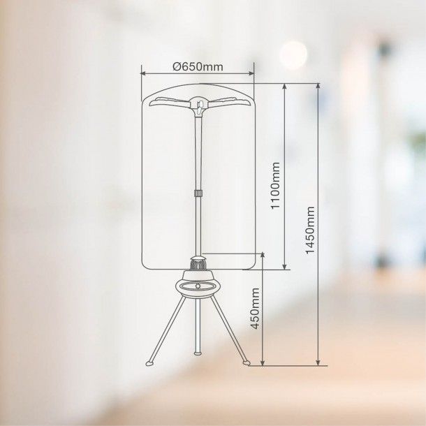 Secador de Roupa Porttil 1000W Kalera GSC