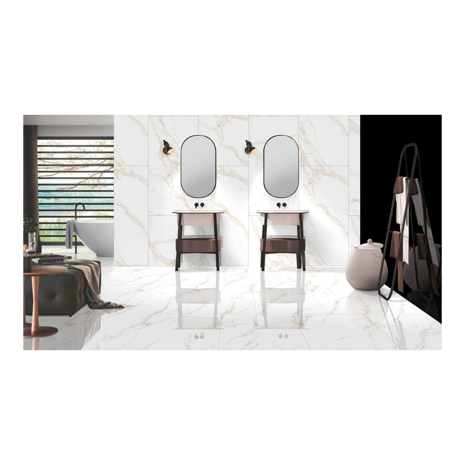 Pavimento Imperial Gold 60x120x0,9cm Brocer