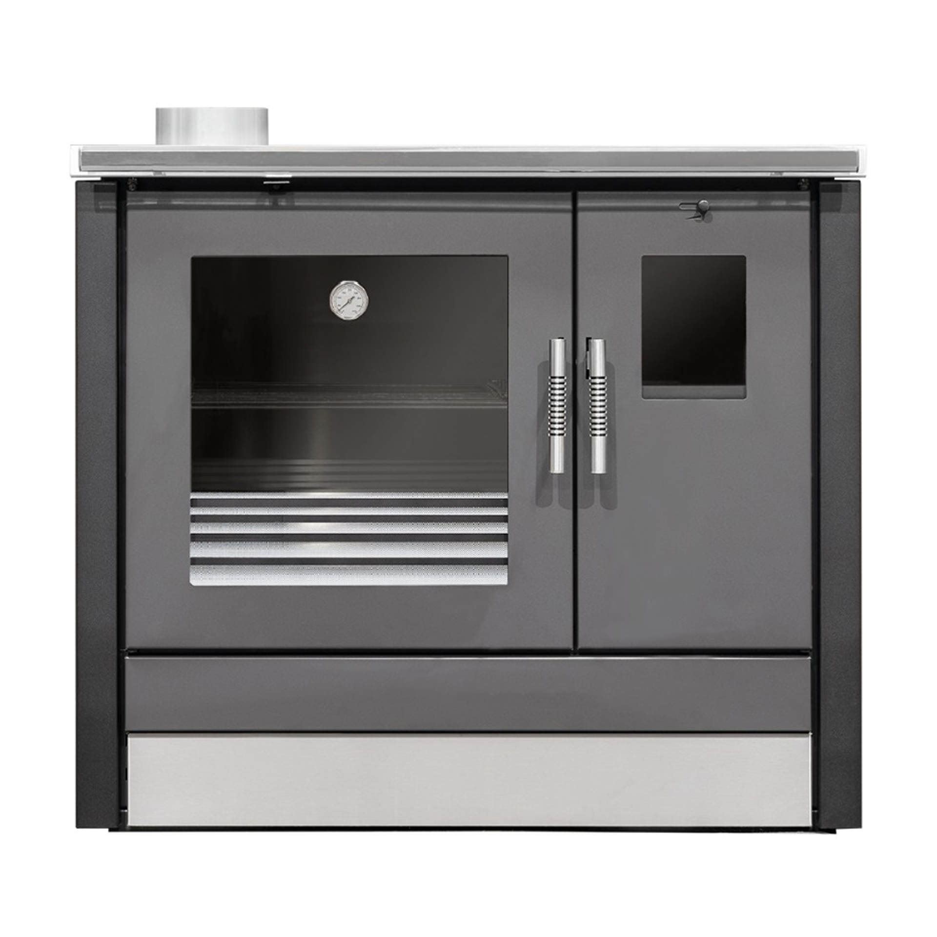 Fogão a Lenha 6,8KW Saída Fumo Esquerda ME16 Tropical Preto Metlor