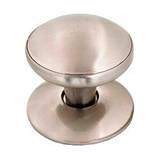 Puxador Porta Fixo Redondo de Ferro 80 Cromado