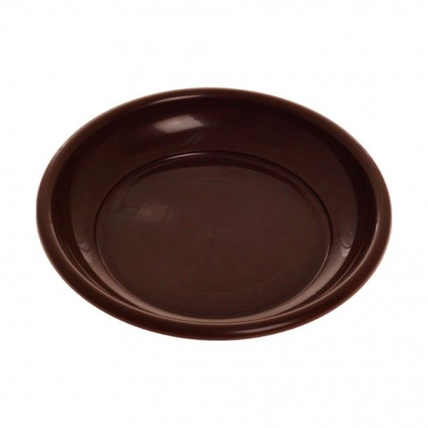 Prato para Vaso de Jardim Chocolate 25 cm Prato para Vaso de Jardim Chocolate 25 cm