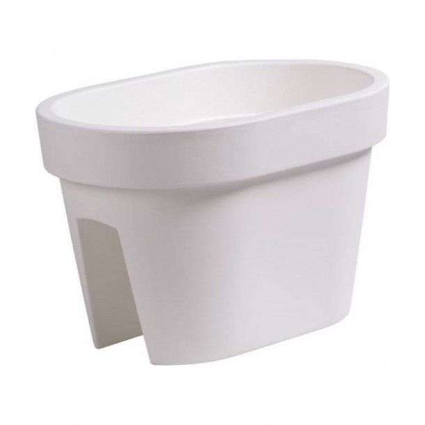 Vaso para Varanda Lofly Bridge Branco 27cm Vaso para Varanda Lofly Bridge Branco 27cm