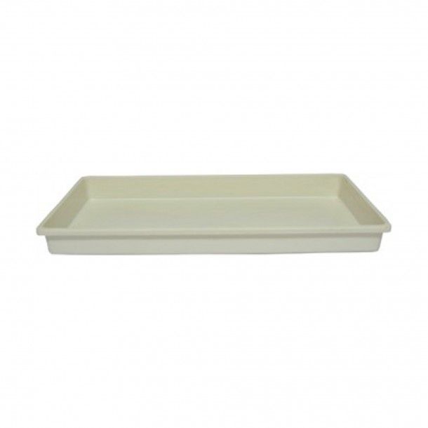 Prato Branco para Floreira Retangular - 40 cm Prato Branco para Floreira Retangular - 40 cm