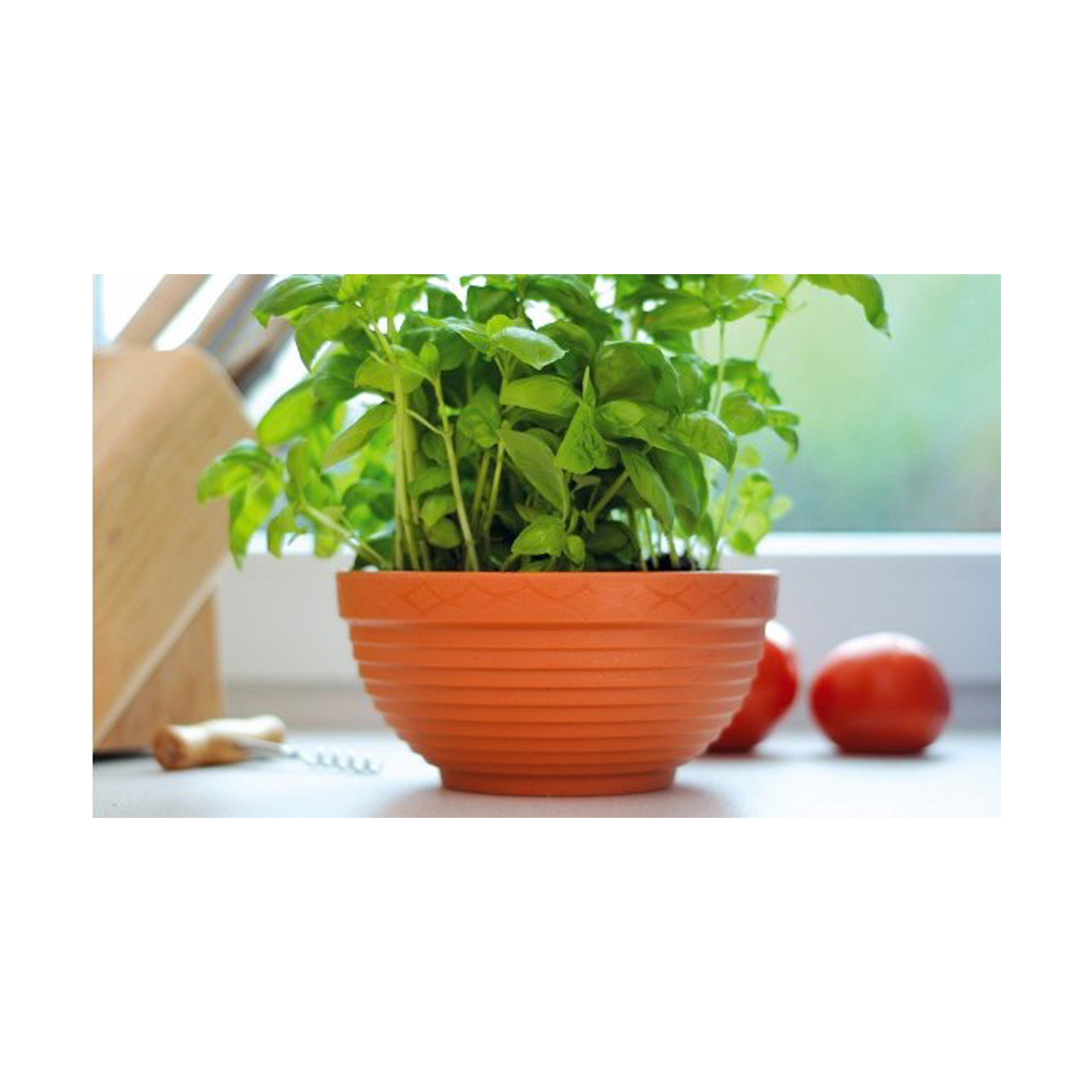 Vaso Taça Misa Plástico Terracota - 30 cm