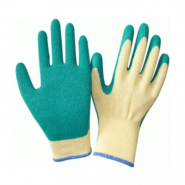 Luvas Malha Revestidas Latex Verde - Tamanho 9 Luvas Malha Revestidas Latex Verde - Tamanho 9