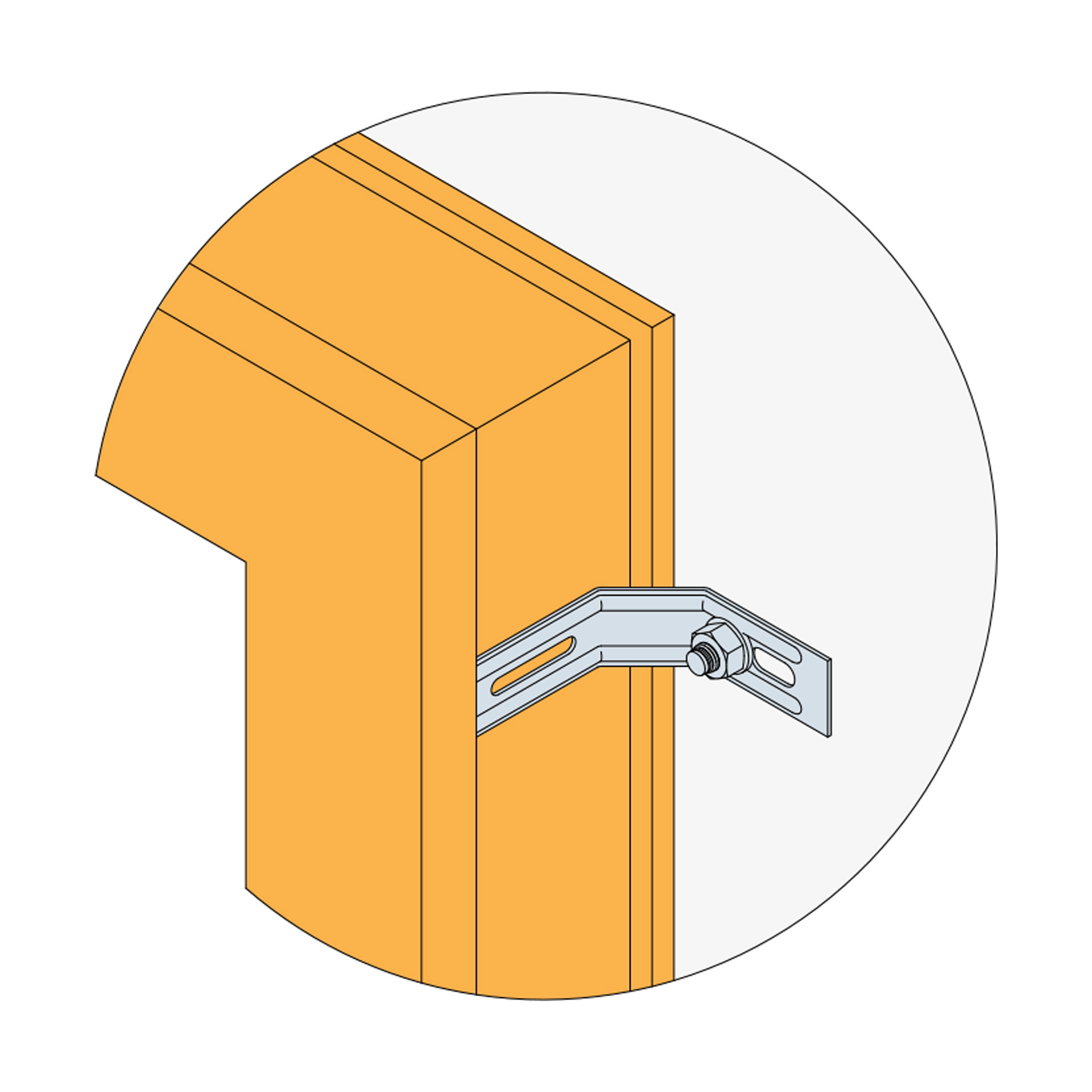 Esquadro Ajustável Cortado ENPC 105mm