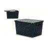 Caixa de Arrumao Decorativa Ratan 40L