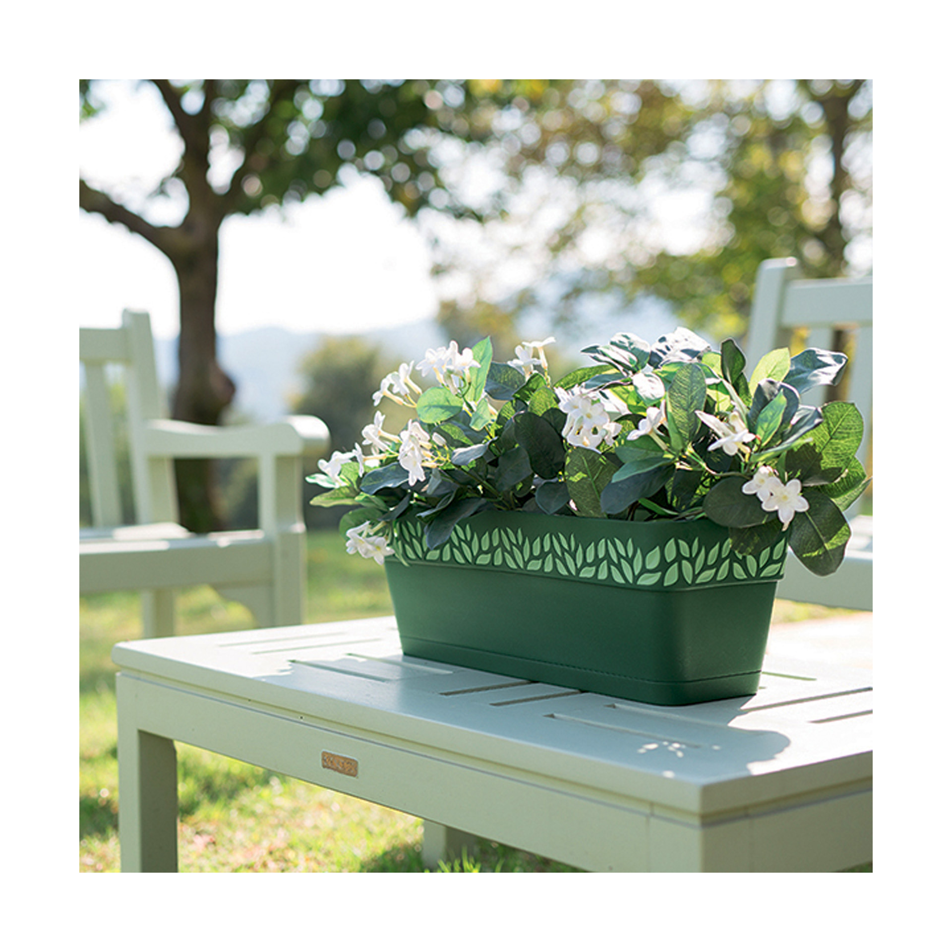 Floreira Plástico Verde 30 cm