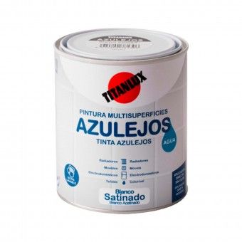 Esmalte Azulejos Aquoso Branco Acetinado 750ml Titanlux Esmalte Azulejos Aquoso Branco Acetinado 750ml Titanlux