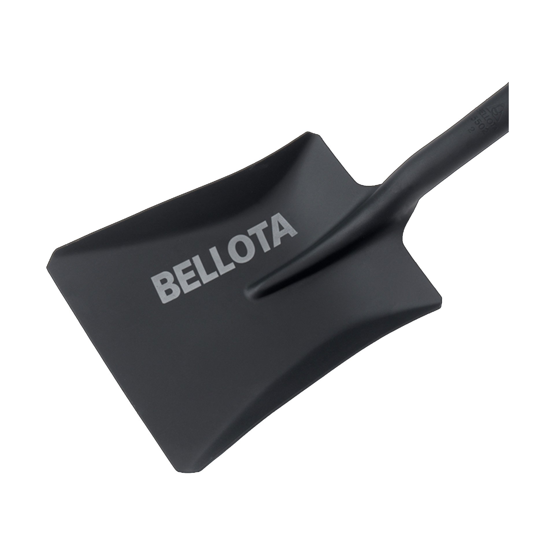 Pá Quadrada com Cabo de Madeira Preta Bellota