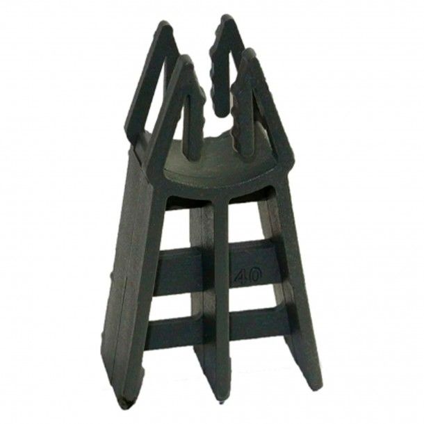 Distanciador H20mm em Torre para Cofragem PEHD Preto 100 Uni Distanciador H20mm em Torre para Cofragem PEHD Preto 100 Uni