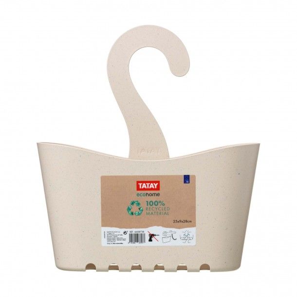 Cesto para Duche 25x9x28cm Bege Tatay Cesto para Duche 25x9x28cm Bege Tatay