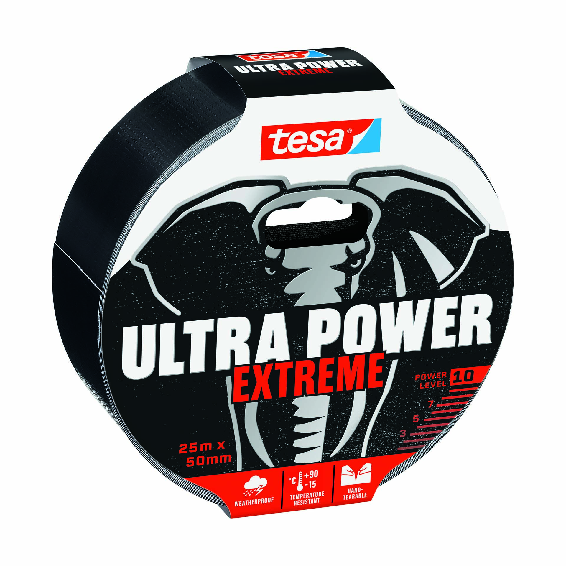 Fita Reparadora Ultra Power 50mm 25M Polietileno Preta Tesa