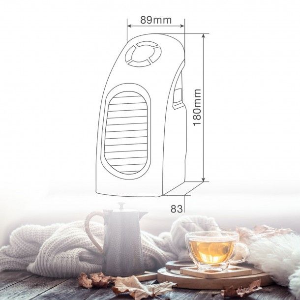 Mini Aquecedor de Tomada 400W Bardei Niaros GSC Mini Aquecedor de Tomada 400W Bardei Niaros GSC