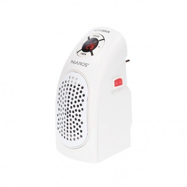 Mini Aquecedor de Tomada 400W Bardei Niaros GSC Mini Aquecedor de Tomada 400W Bardei Niaros GSC