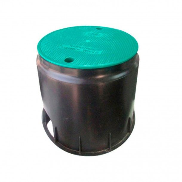 Caixa Eletroválvula de Jardim Redonda 320x225x250mm Caixa Eletroválvula de Jardim Redonda 320x225x250mm