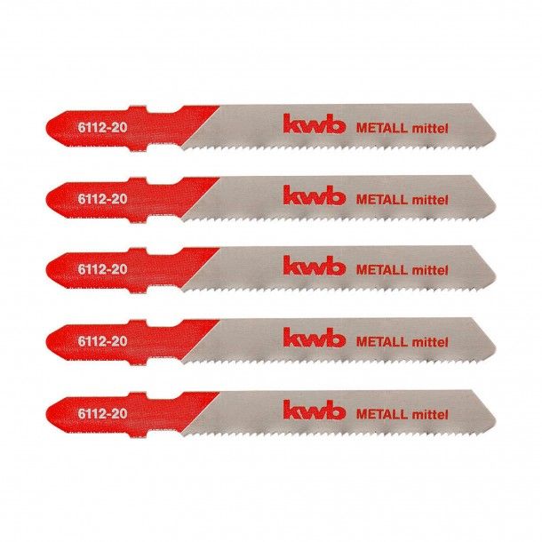 Lâmina Serra Tico-Tico (T) Metal Médio 50x75 mm Kwb Lâmina Serra Tico-Tico (T) Metal Médio 50x75 mm Kwb