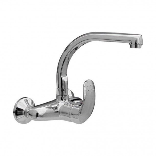 Torneira de Cozinha Parede Monocomando Bica Superior Gaby