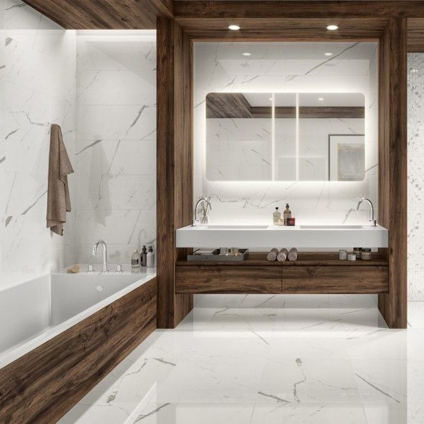 Pavimento Absolute White Glossy 45x45cm Domino