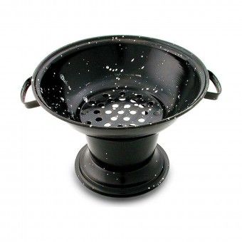 Fogareiro a Carvo Redondo Preto 26cm