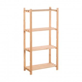 Estante de 4 Prateleiras 650x1315x300mm Madeira Astigarraga Estante de 4 Prateleiras 650x1315x300mm Madeira Astigarraga