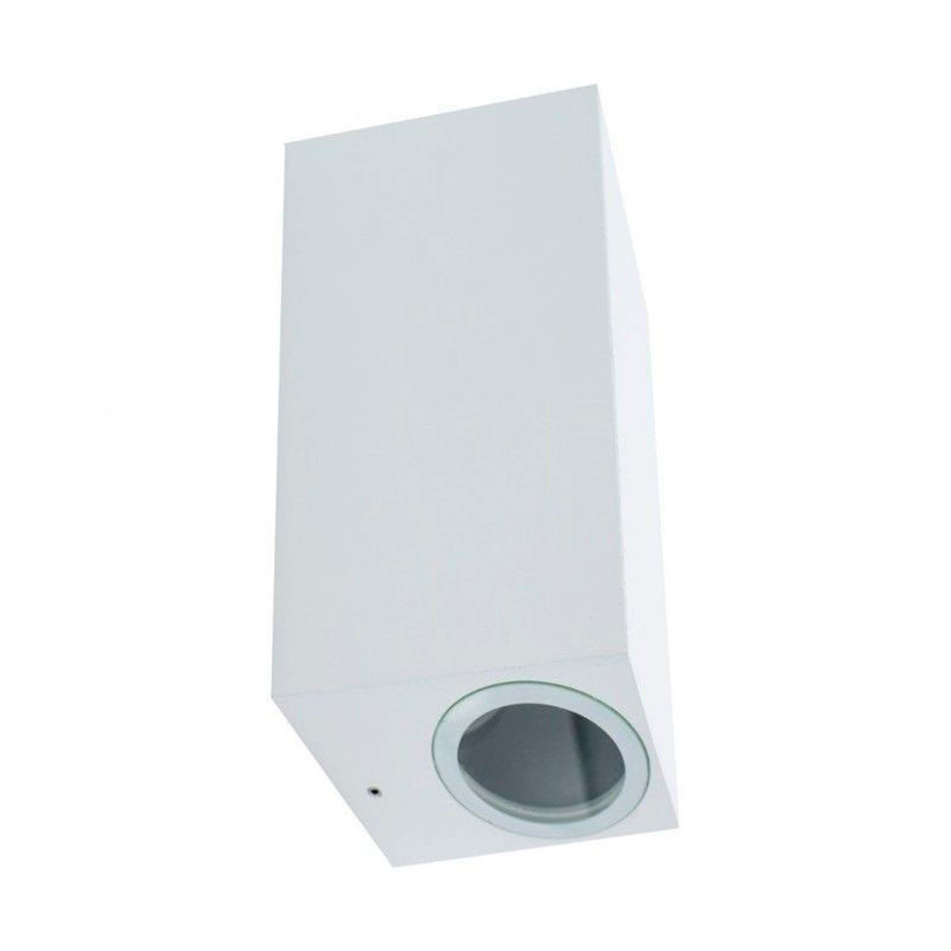 Aplique LED Saliente Retangular IP54 2XGU10 Branco Maxled