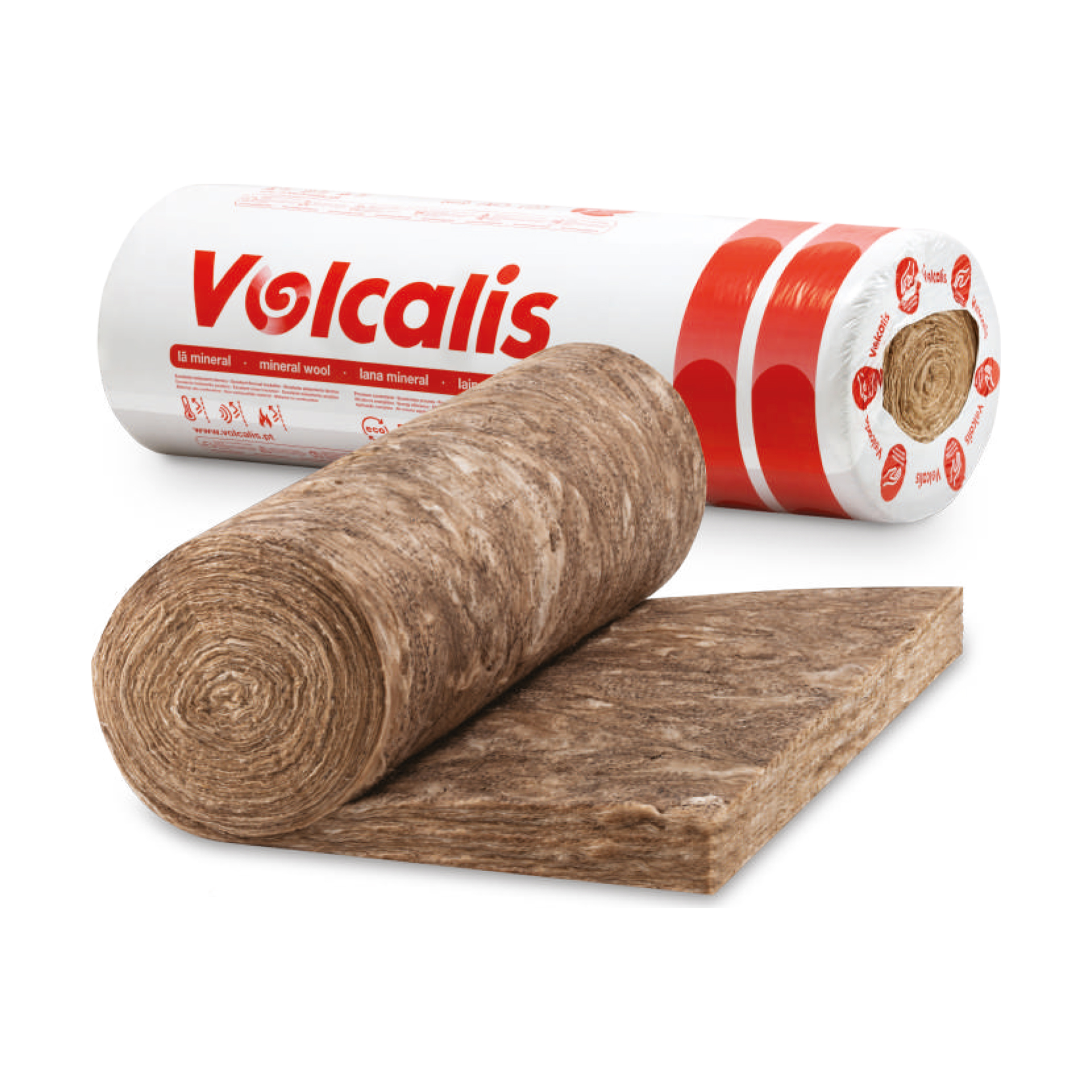 Rolo de Lã Mineral Não Revestido Volcalis Easy 17,28m2