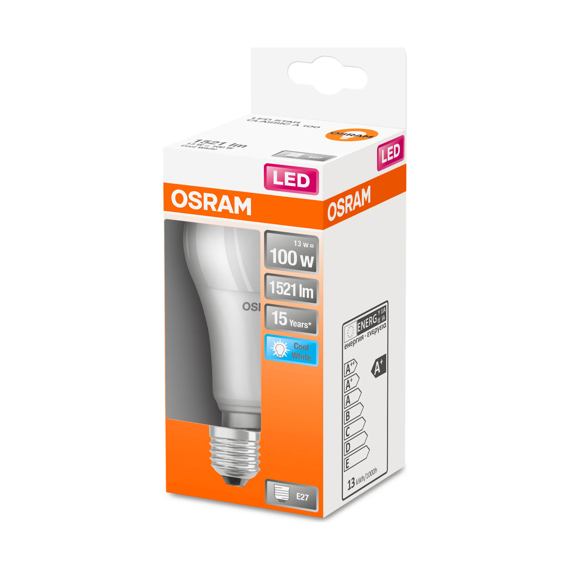 Lâmpada LED Osram Star Classic A E27 4000K