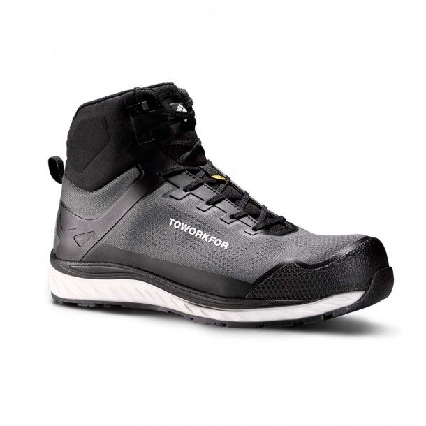 Bota de Trabalho TPU Cinza com Biqueira de Alumínio Super Set Boot Grey ToWorkFor Bota de Trabalho TPU Cinza com Biqueira de Alumínio Super Set Boot Grey ToWorkFor