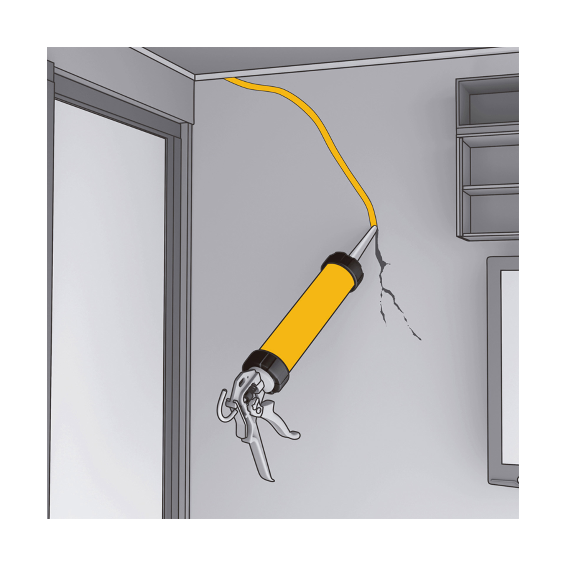 Mastique Acrílico Multiusos SikaCryl-S 300ml