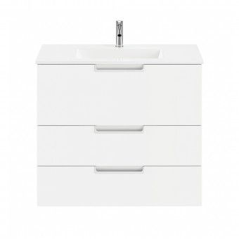 Mvel Casa de Banho Dedicato com Lavatrio 80x73x45cm Branco Banhoazis