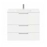 Mvel Casa de Banho Dedicato com Lavatrio 80x73x45cm Branco Banhoazis