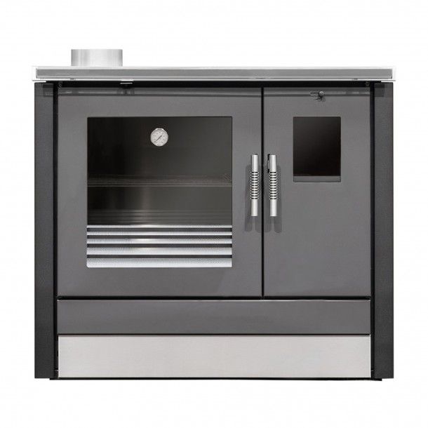 Fogo a Lenha 6,8KW Sada Fumo Esquerda ME16 Tropical Preto Metlor