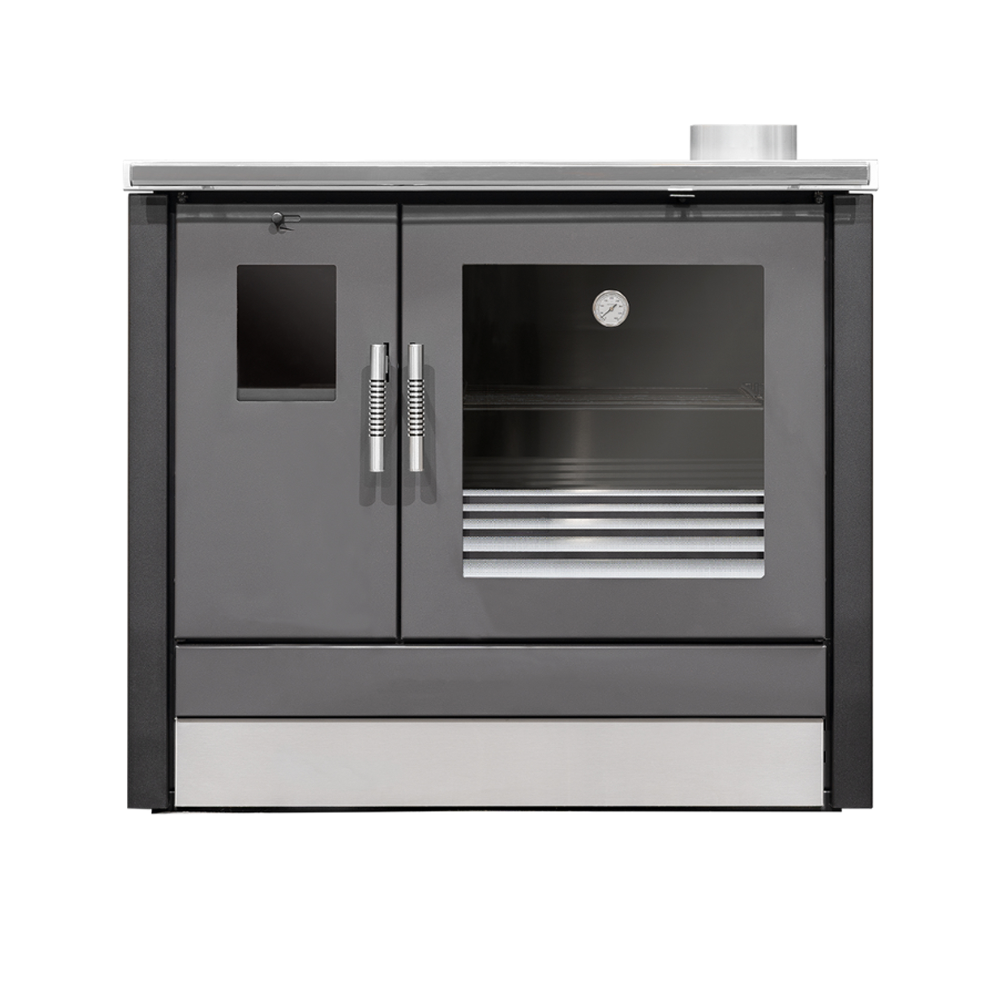 Fogão a Lenha 6,8KW Saída Fumo Direita ME16 Tropical Preto Metlor