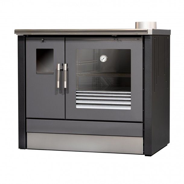 Fogão a Lenha 6,8KW Saída Fumo Direita ME16 Tropical Preto Metlor Fogão a Lenha 6,8KW Saída Fumo Direita ME16 Tropical Preto Metlor