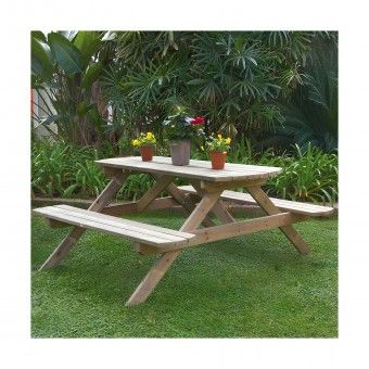 Mesa de Madeira com Bancos 1,72M Catral