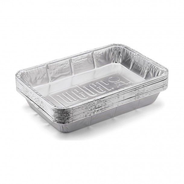 Bandejas de Alum�nio Barbecue Weber Pequenas 6 Uni