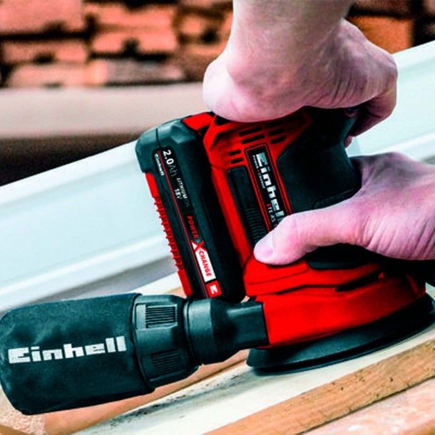 Lixadora Excêntrica a Bateria 18V 125mm TE-RS 18 Li Einhell Lixadora Excêntrica a Bateria 18V 125mm TE-RS 18 Li Einhell