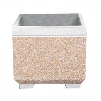 Vaso Decorativo Quadrado 45x45cm Cimento ACB Vaso Decorativo Quadrado 45x45cm Cimento ACB