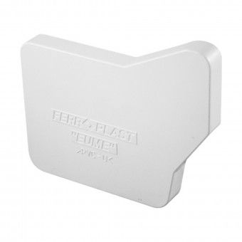 Tampa Simples Esquerda para Caleira Trapezoidal PVC