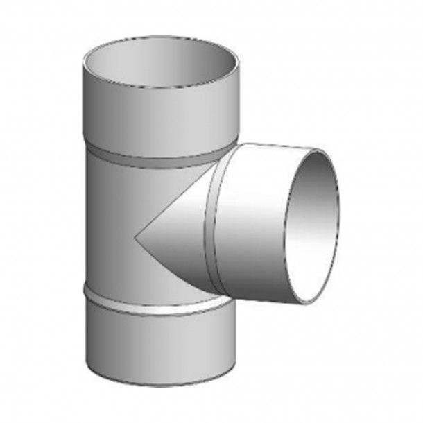 Tê para Tubo Descarga 75mm Caleira Circular 125mm PVC Tê para Tubo Descarga 75mm Caleira Circular 125mm PVC