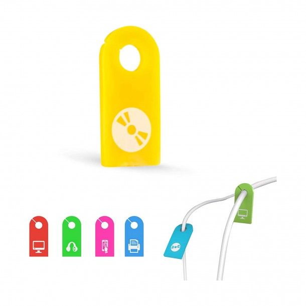 Identificadores de Cabos com Etiquetas - 8 Unidades Identificadores de Cabos com Etiquetas - 8 Unidades