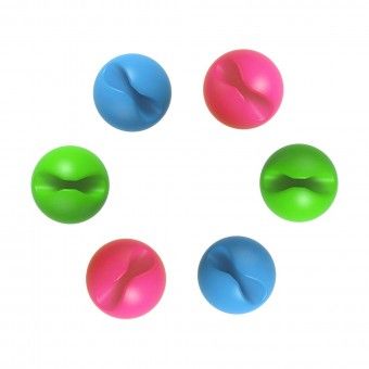 Organizador de Cabos Adesivo - Kit de 6