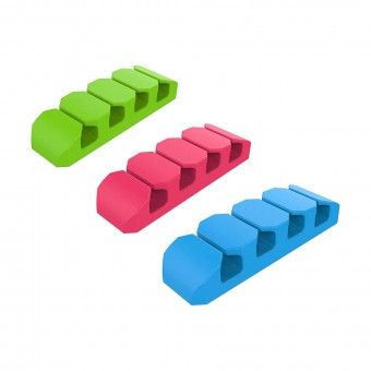 Organizador de Cabos Adesvio - Kit de 3