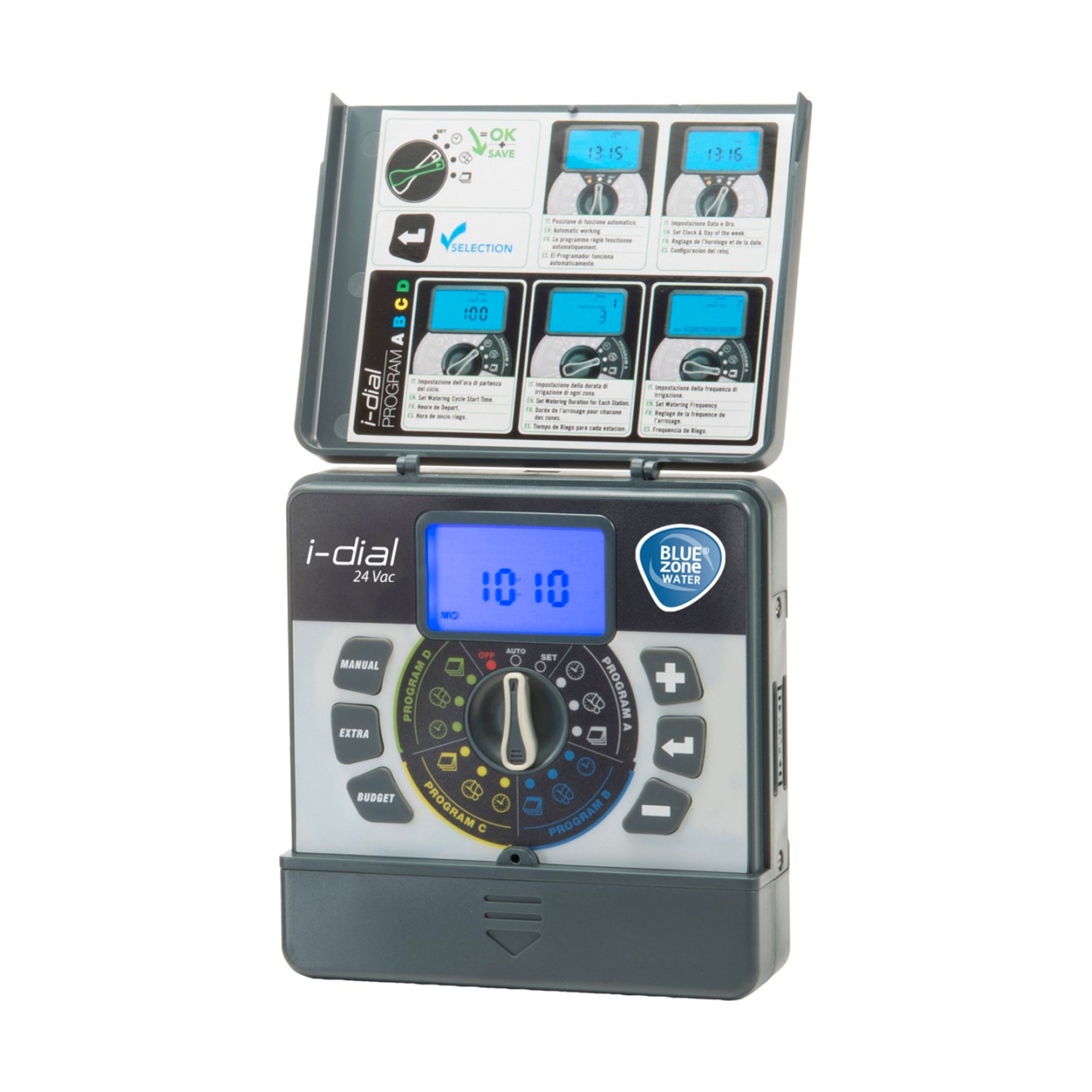 Programador de Rega 8 Estações Interior I-Dial 24V Digital BZW