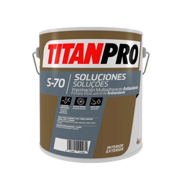 Primário Multi-Aderente Antioxidante Cinza 4L S-70 Titan Pro Primário Multi-Aderente Antioxidante Cinza 4L S-70 Titan Pro