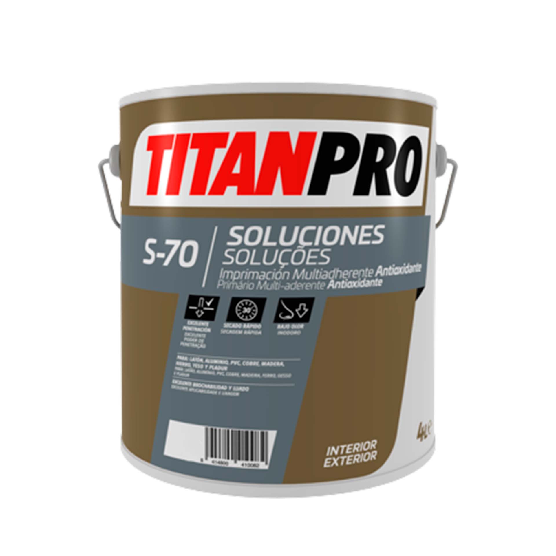 Primário Multi-Aderente Antioxidante Cinza 4L S-70 Titan Pro