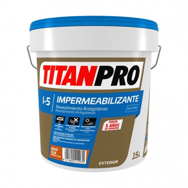 Revestimento Imperme�vel I5 Vermelho Telha 15L - Titan