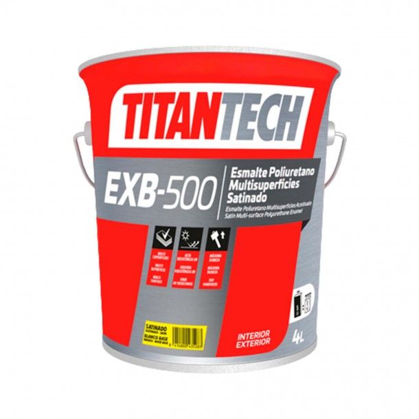 Esmalte Acetinado Poliuretano Multisuperfícies Branco 4L EXB-500 Titan Tech Esmalte Acetinado Poliuretano Multisuperfícies Branco 4L EXB-500 Titan Tech